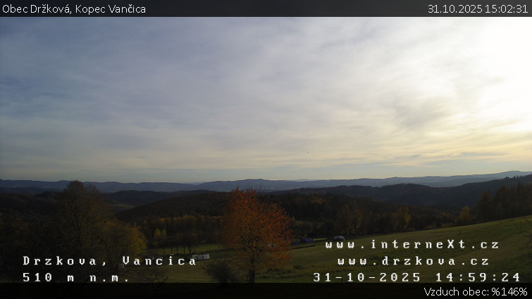 Obec Držková - Kopec Vančica - 31.10.2025 v 15:02 Obec Držková - Kopec Vančica - 31.10.2025 v 15:02