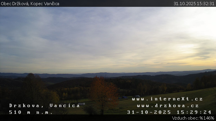 Obec Držková - Kopec Vančica - 31.10.2025 v 15:32 Obec Držková - Kopec Vančica - 31.10.2025 v 15:32