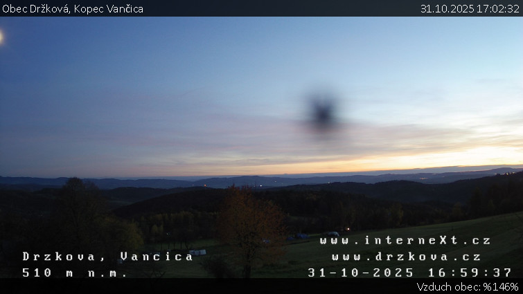 Obec Držková - Kopec Vančica - 31.10.2025 v 17:02 Obec Držková - Kopec Vančica - 31.10.2025 v 17:02