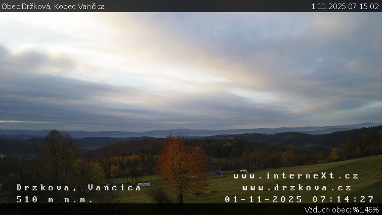 Obec Držková - Kopec Vančica - 1.11.2025 v 07:15 Obec Držková - Kopec Vančica - 1.11.2025 v 07:15