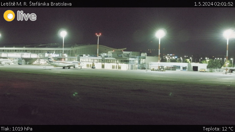 Letiště Bratislava - Letiště M. R. Štefánika Bratislava - 1.5.2024 v 02:01