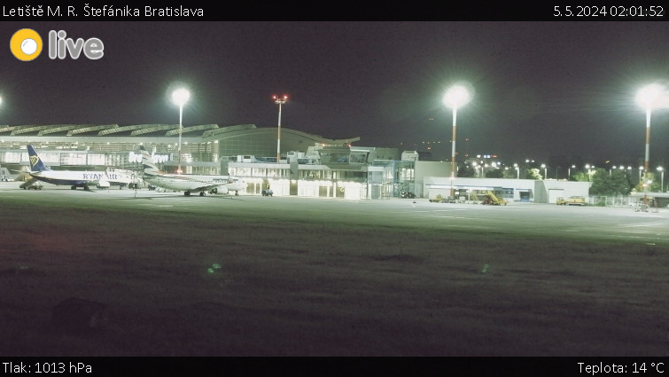 Letiště Bratislava - Letiště M. R. Štefánika Bratislava - 5.5.2024 v 02:01