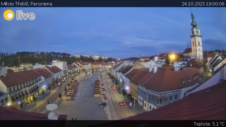 Město Třebíč - Panorama - 24.10.2025 v 19:00 Město Třebíč - Panorama - 24.10.2025 v 19:00