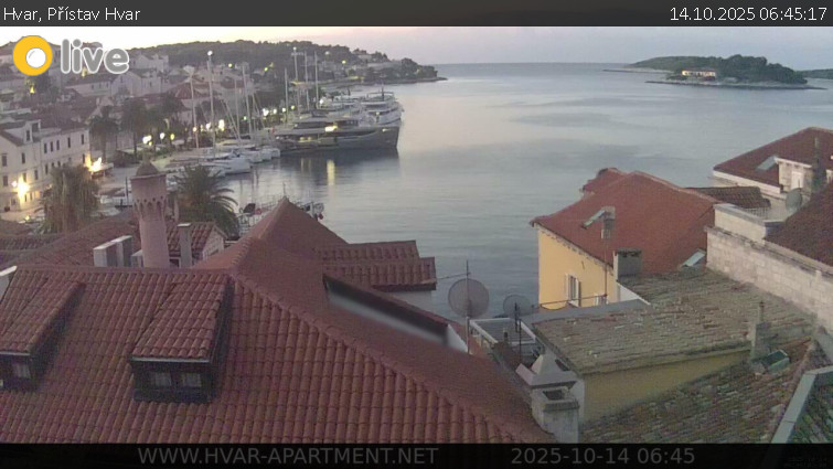 Hvar - Přístav Hvar - 14.10.2025 v 06:45 Hvar - Přístav Hvar - 14.10.2025 v 06:45