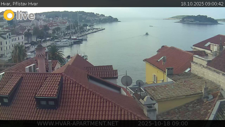 Hvar - Přístav Hvar - 18.10.2025 v 09:00 Hvar - Přístav Hvar - 18.10.2025 v 09:00