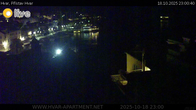Hvar - Přístav Hvar - 18.10.2025 v 23:00 Hvar - Přístav Hvar - 18.10.2025 v 23:00