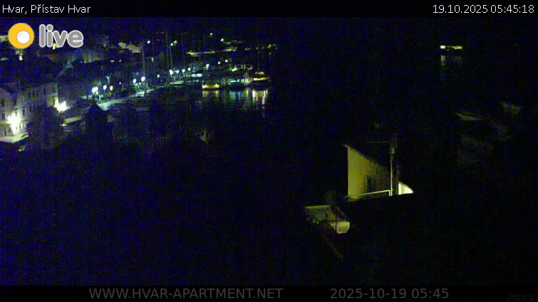 Hvar - Přístav Hvar - 19.10.2025 v 05:45 Hvar - Přístav Hvar - 19.10.2025 v 05:45