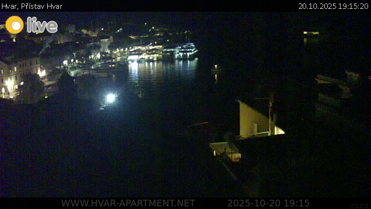 Hvar - Přístav Hvar - 20.10.2025 v 19:15 Hvar - Přístav Hvar - 20.10.2025 v 19:15