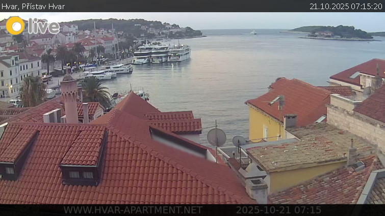 Hvar - Přístav Hvar - 21.10.2025 v 07:15 Hvar - Přístav Hvar - 21.10.2025 v 07:15