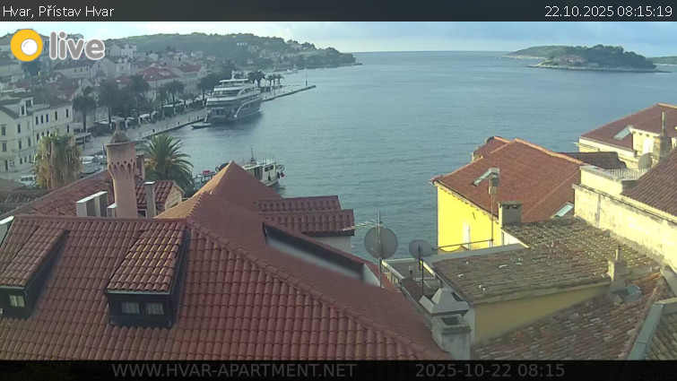 Hvar - Přístav Hvar - 22.10.2025 v 08:15 Hvar - Přístav Hvar - 22.10.2025 v 08:15