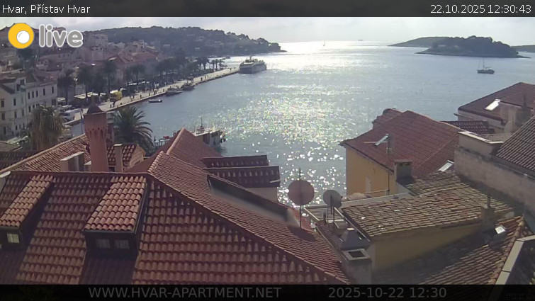 Hvar - Přístav Hvar - 22.10.2025 v 12:30 Hvar - Přístav Hvar - 22.10.2025 v 12:30