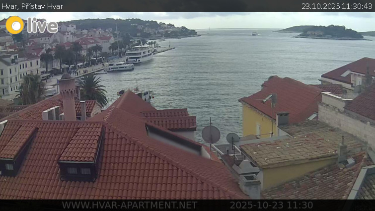 Hvar - Přístav Hvar - 23.10.2025 v 11:30 Hvar - Přístav Hvar - 23.10.2025 v 11:30