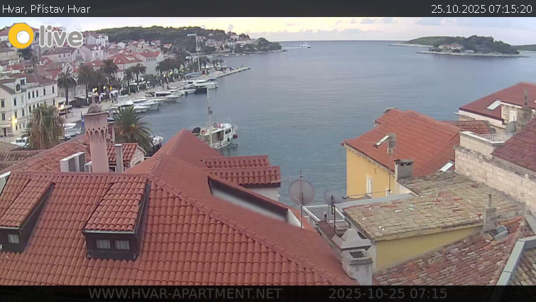 Hvar - Přístav Hvar - 25.10.2025 v 07:15 Hvar - Přístav Hvar - 25.10.2025 v 07:15