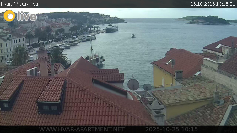 Hvar - Přístav Hvar - 25.10.2025 v 10:15 Hvar - Přístav Hvar - 25.10.2025 v 10:15