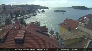 Hvar - Přístav Hvar - 25.10.2025 v 12:00 Hvar - Přístav Hvar - 25.10.2025 v 12:00
