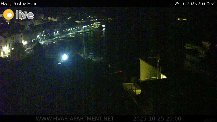 Hvar - Přístav Hvar - 25.10.2025 v 20:00 Hvar - Přístav Hvar - 25.10.2025 v 20:00