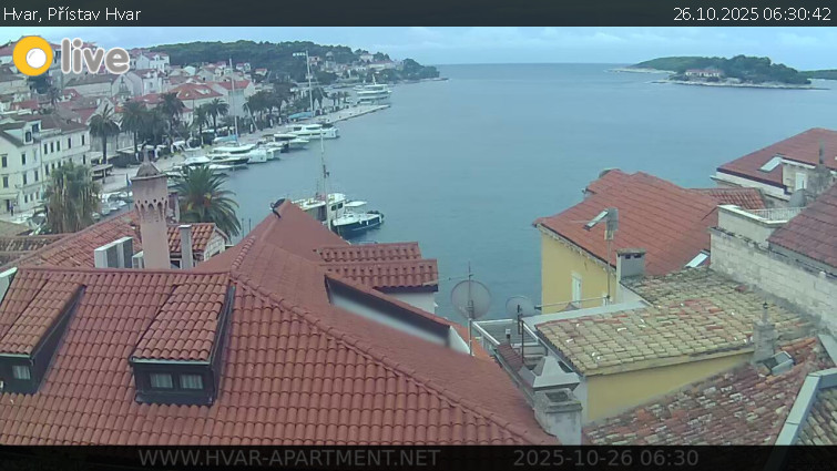 Hvar - Přístav Hvar - 26.10.2025 v 06:30 Hvar - Přístav Hvar - 26.10.2025 v 06:30