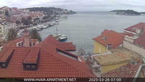 Hvar - Přístav Hvar - 26.10.2025 v 07:00 Hvar - Přístav Hvar - 26.10.2025 v 07:00