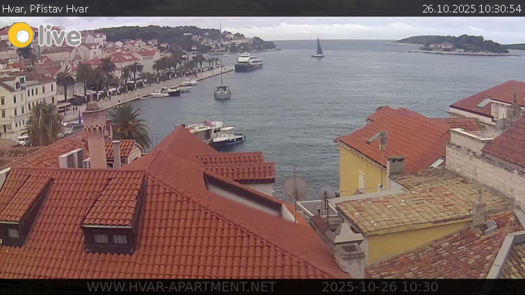 Hvar - Přístav Hvar - 26.10.2025 v 10:30 Hvar - Přístav Hvar - 26.10.2025 v 10:30