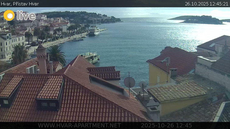 Hvar - Přístav Hvar - 26.10.2025 v 12:45 Hvar - Přístav Hvar - 26.10.2025 v 12:45