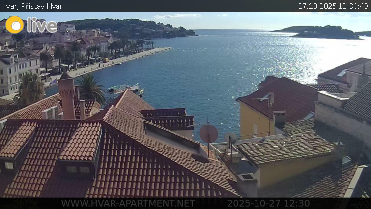 Hvar - Přístav Hvar - 27.10.2025 v 12:30 Hvar - Přístav Hvar - 27.10.2025 v 12:30