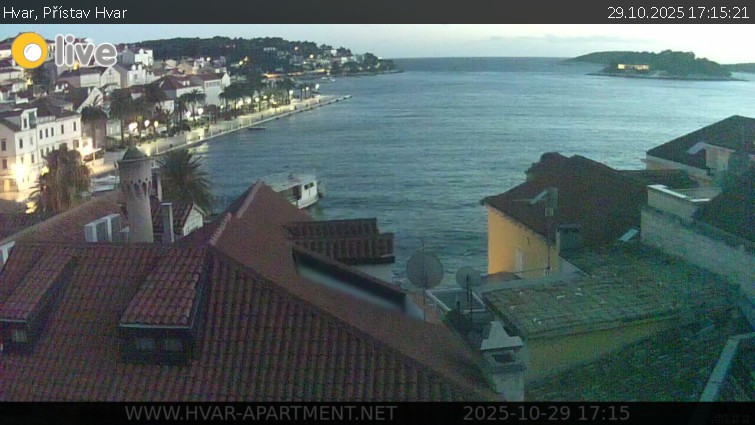 Hvar - Přístav Hvar - 29.10.2025 v 17:15 Hvar - Přístav Hvar - 29.10.2025 v 17:15