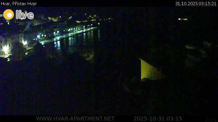 Hvar - Přístav Hvar - 31.10.2025 v 03:15 Hvar - Přístav Hvar - 31.10.2025 v 03:15