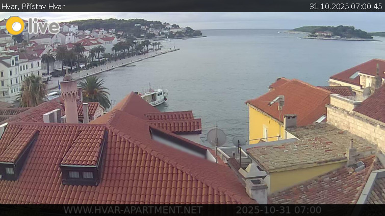 Hvar - Přístav Hvar - 31.10.2025 v 07:00 Hvar - Přístav Hvar - 31.10.2025 v 07:00