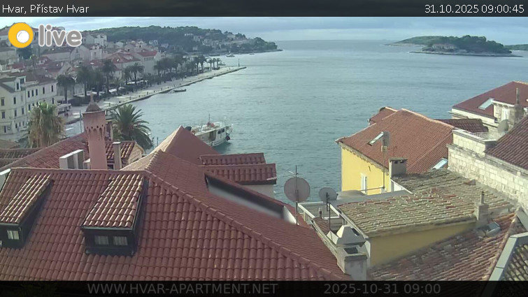 Hvar - Přístav Hvar - 31.10.2025 v 09:00 Hvar - Přístav Hvar - 31.10.2025 v 09:00