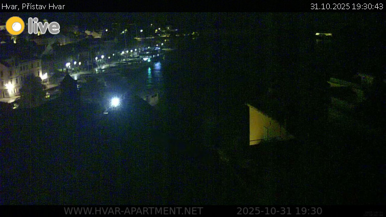 Hvar - Přístav Hvar - 31.10.2025 v 19:30 Hvar - Přístav Hvar - 31.10.2025 v 19:30
