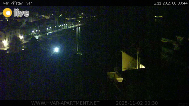 Hvar - Přístav Hvar - 2.11.2025 v 00:30 Hvar - Přístav Hvar - 2.11.2025 v 00:30