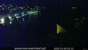 Hvar - Přístav Hvar - 5.11.2025 v 01:15 Hvar - Přístav Hvar - 5.11.2025 v 01:15