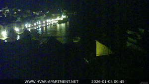 Hvar - Přístav Hvar - 5.1.2026 v 00:45 Hvar - Přístav Hvar - 5.1.2026 v 00:45