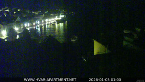 Hvar - Přístav Hvar - 5.1.2026 v 01:00 Hvar - Přístav Hvar - 5.1.2026 v 01:00