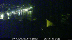 Hvar - Přístav Hvar - 5.1.2026 v 04:15 Hvar - Přístav Hvar - 5.1.2026 v 04:15