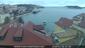 Hvar - Přístav Hvar - 5.1.2026 v 07:30 Hvar - Přístav Hvar - 5.1.2026 v 07:30