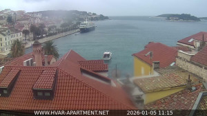 Hvar - Přístav Hvar - 5.1.2026 v 11:15 Hvar - Přístav Hvar - 5.1.2026 v 11:15