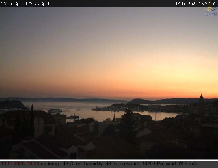 Město Split - Přístav Split - 13.10.2025 v 18:30 Město Split - Přístav Split - 13.10.2025 v 18:30
