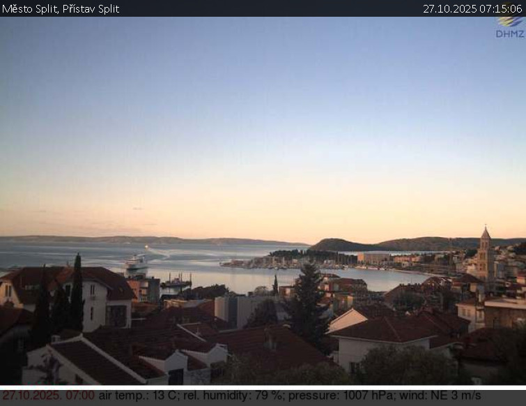 Město Split - Přístav Split - 27.10.2025 v 07:15 Město Split - Přístav Split - 27.10.2025 v 07:15