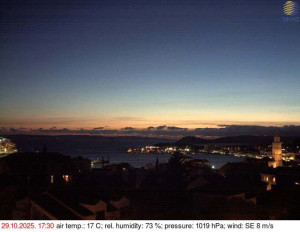 Město Split - Přístav Split - 29.10.2025 v 17:45 Město Split - Přístav Split - 29.10.2025 v 17:45