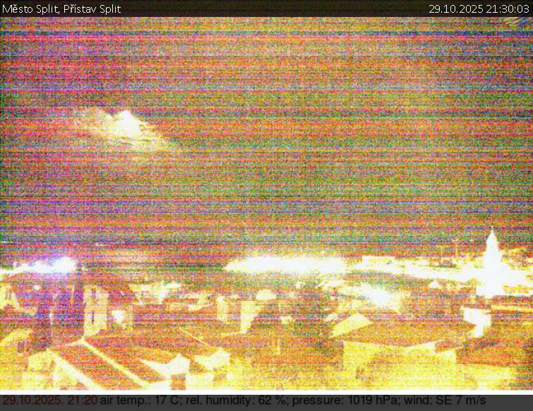 Město Split - Přístav Split - 29.10.2025 v 21:30 Město Split - Přístav Split - 29.10.2025 v 21:30