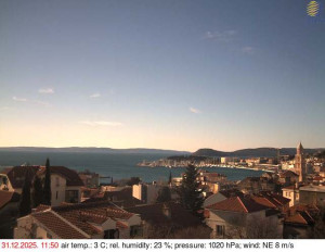 Město Split - Přístav Split - 31.12.2025 v 12:00 Město Split - Přístav Split - 31.12.2025 v 12:00