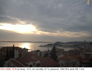 Město Split - Přístav Split - 3.1.2026 v 15:45 Město Split - Přístav Split - 3.1.2026 v 15:45