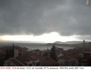 Město Split - Přístav Split - 5.1.2026 v 14:15 Město Split - Přístav Split - 5.1.2026 v 14:15