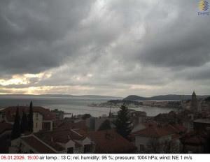 Město Split - Přístav Split - 5.1.2026 v 15:15 Město Split - Přístav Split - 5.1.2026 v 15:15