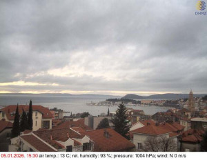 Město Split - Přístav Split - 5.1.2026 v 15:45 Město Split - Přístav Split - 5.1.2026 v 15:45