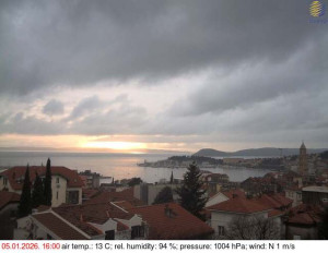 Město Split - Přístav Split - 5.1.2026 v 16:15 Město Split - Přístav Split - 5.1.2026 v 16:15