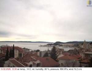 Město Split - Přístav Split - 13.2.2026 v 12:15 Město Split - Přístav Split - 13.2.2026 v 12:15