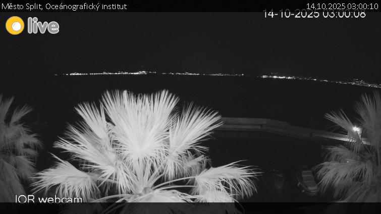 Město Split - Oceánografický institut - 14.10.2025 v 03:00 Město Split - Oceánografický institut - 14.10.2025 v 03:00