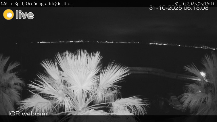 Město Split - Oceánografický institut - 31.10.2025 v 06:15 Město Split - Oceánografický institut - 31.10.2025 v 06:15